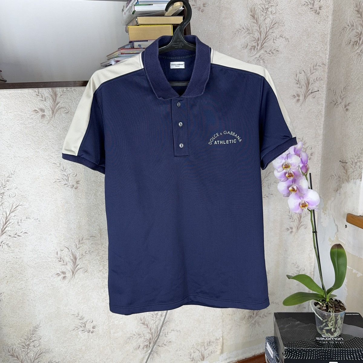 Dolce & Gabbana × Vintage Vintage Dolce Gabbanna T shirt Polo Athletic Blue L Size US L / EU 52-54 / 3 - 10 Thumbnail