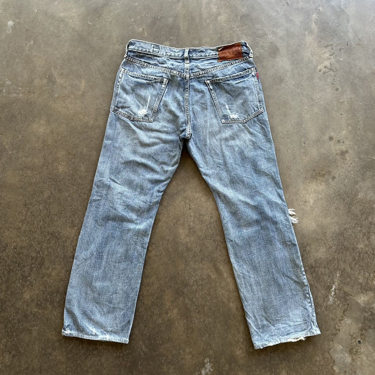 Japanese Brand Vintage Japanese Raw Faded Denim Jeans Made In Japan Size 31 Size US 31 - 9 Thumbnail