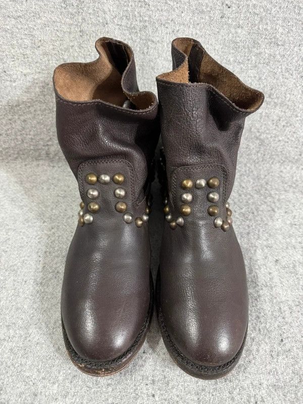 ASH ASH Venice Studded Moto Biker Boot Leather 39 1/2 handmade Size US 9.5 / IT 39.5 - 4 Thumbnail