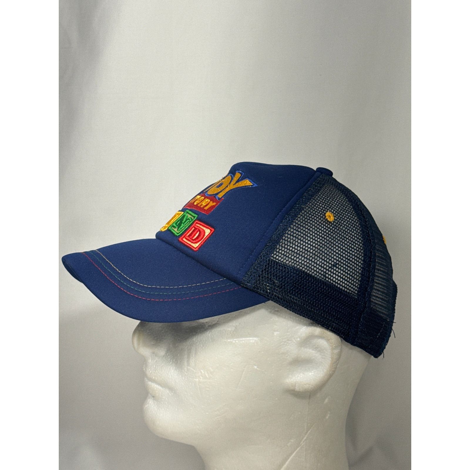 Disney Disney Toy Story Land Play Big Trucker Snapback Hat Blue/Red Size ONE SIZE - 3 Thumbnail