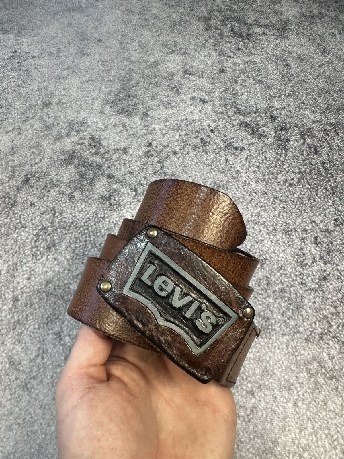 Levi's × Vintage Y2K Vintage Levi’s Logo Belts Streetwear Rare Leather USA Size ONE SIZE - 1 Thumbnail