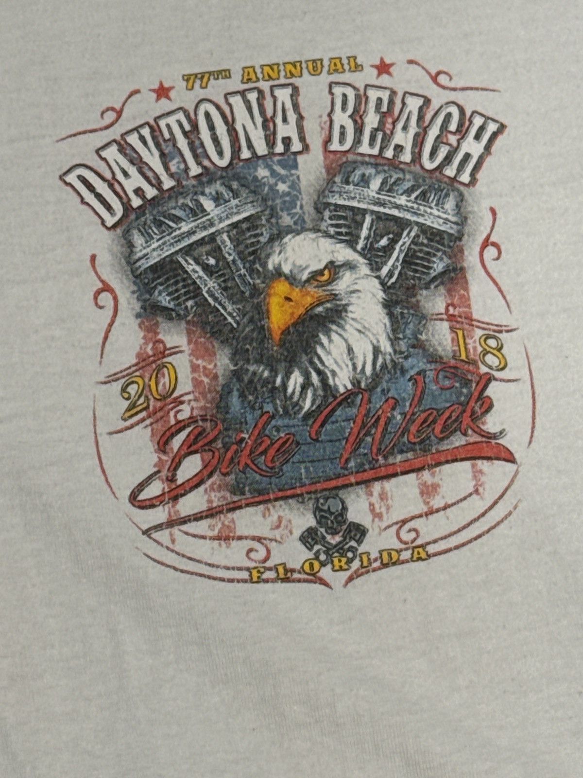 Vintage Racing Motorcycles Daytona Beach 2018 Bike Week T-Shirt Size US XXL / EU 58 / 5 - 4 Thumbnail