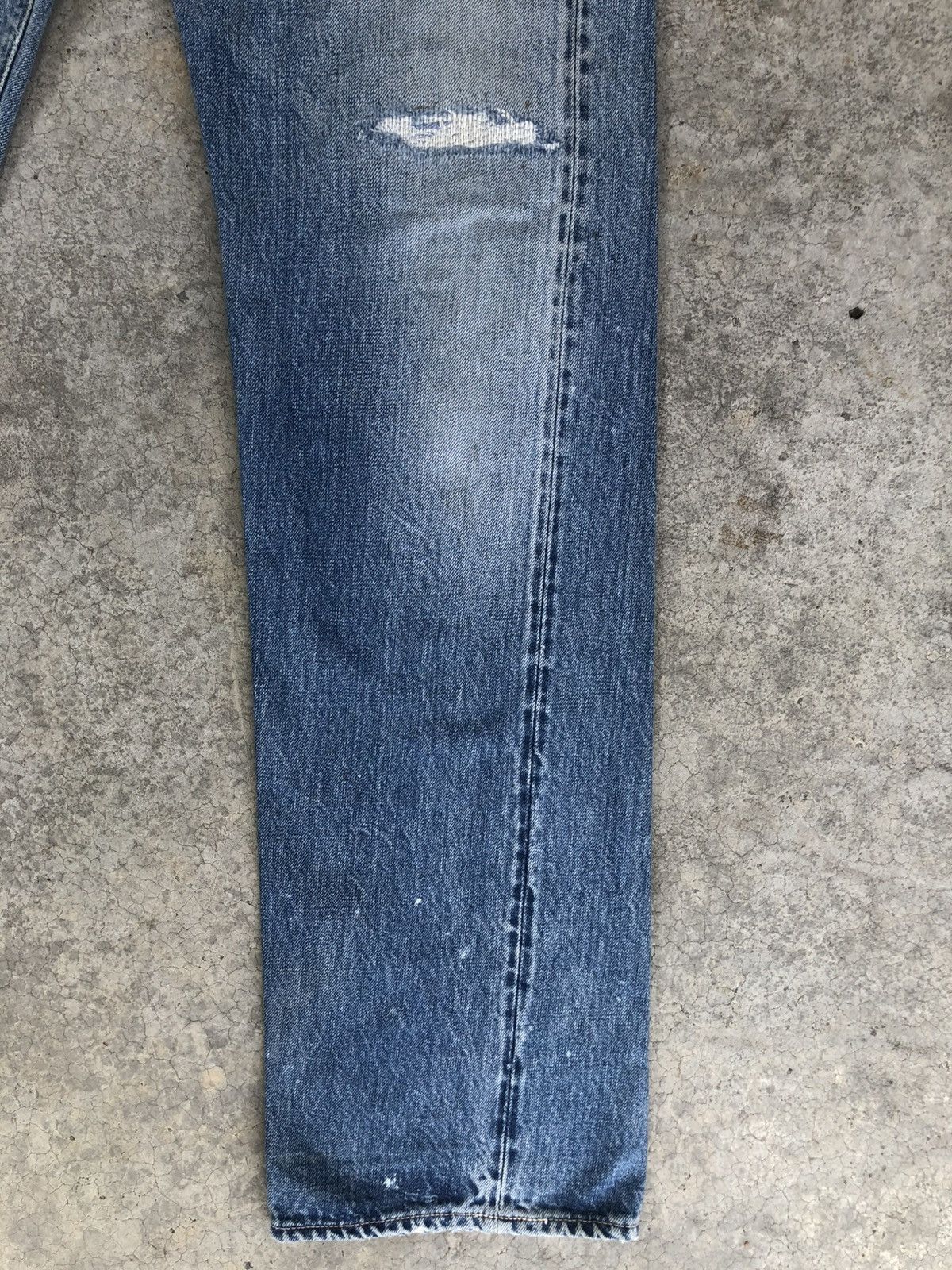 Japanese Brand Canton Distressed Jeans Selvedge Denim Size US 30 / EU 46 - 7 Thumbnail