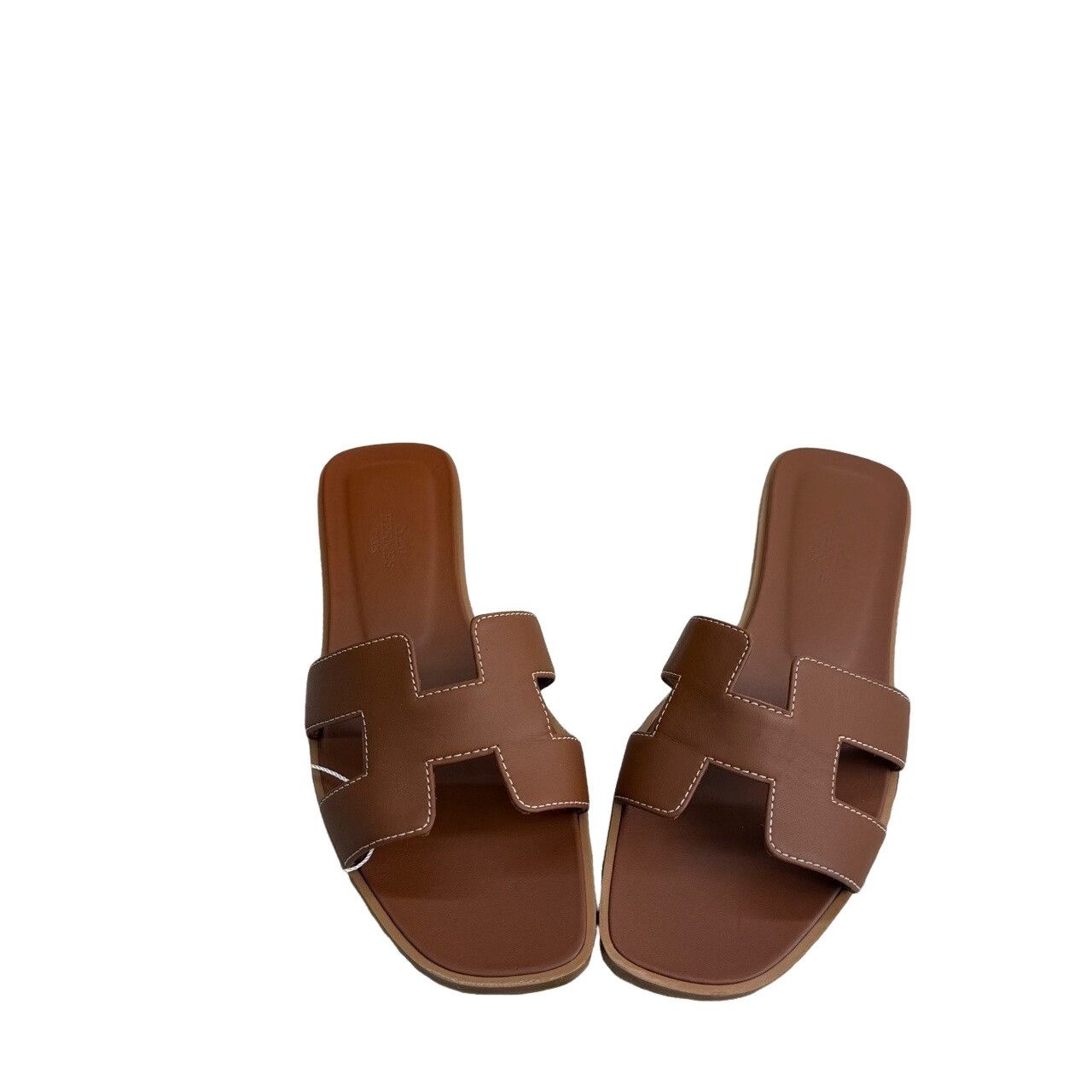 Hermes Hermes Oran Sandals Brown Size 37 Size US 7 / IT 37 - 1 Thumbnail