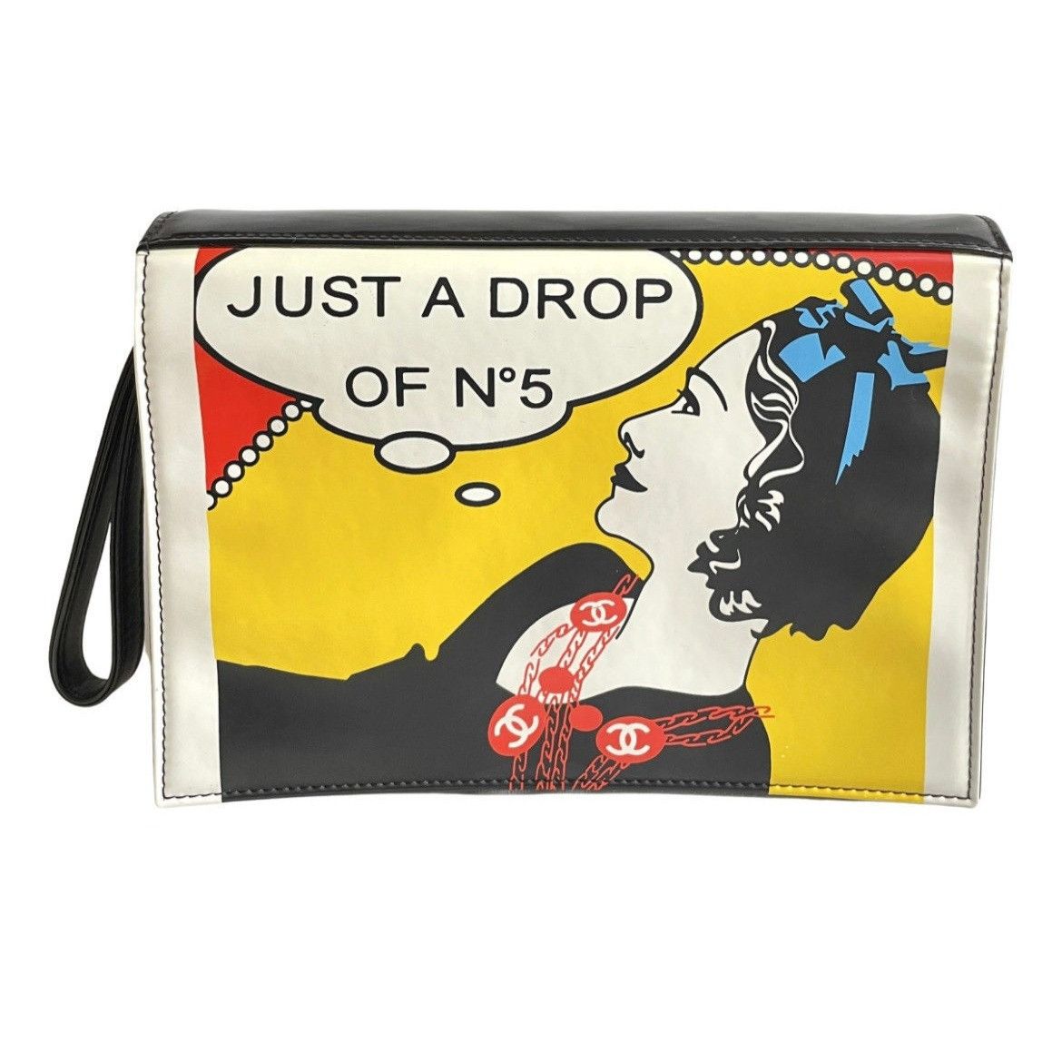 Chanel Vintage CHANEL patent enamel clutch bag, wristlet, just Size ONE SIZE - 1 Thumbnail