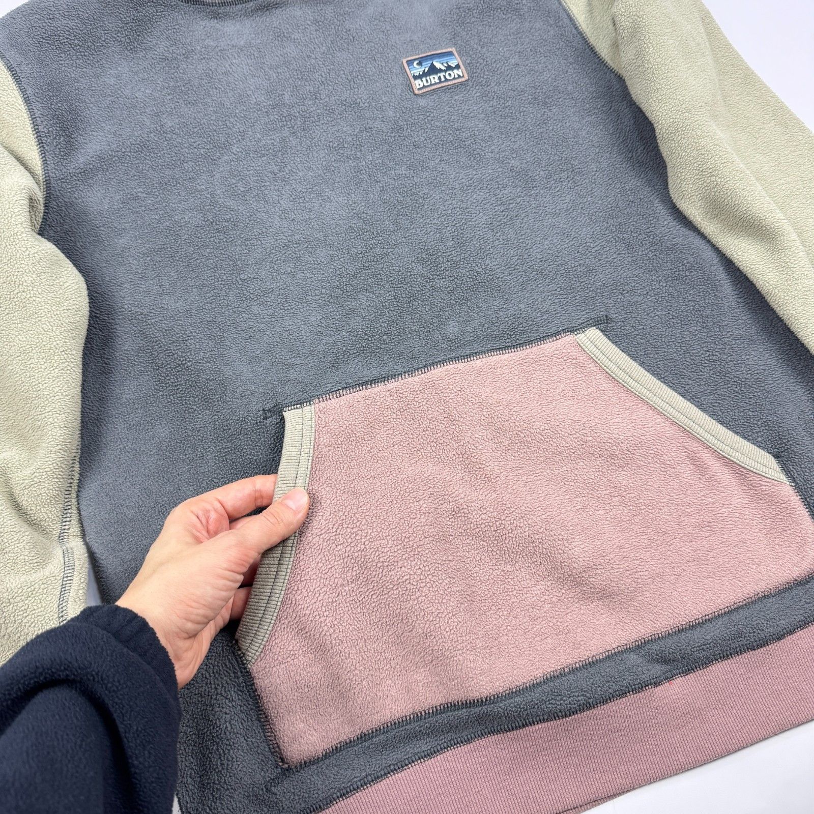 Burton Burton Fleece Hoodie Colorblock Gorpcore Size US M / EU 48-50 / 2 - 4 Thumbnail