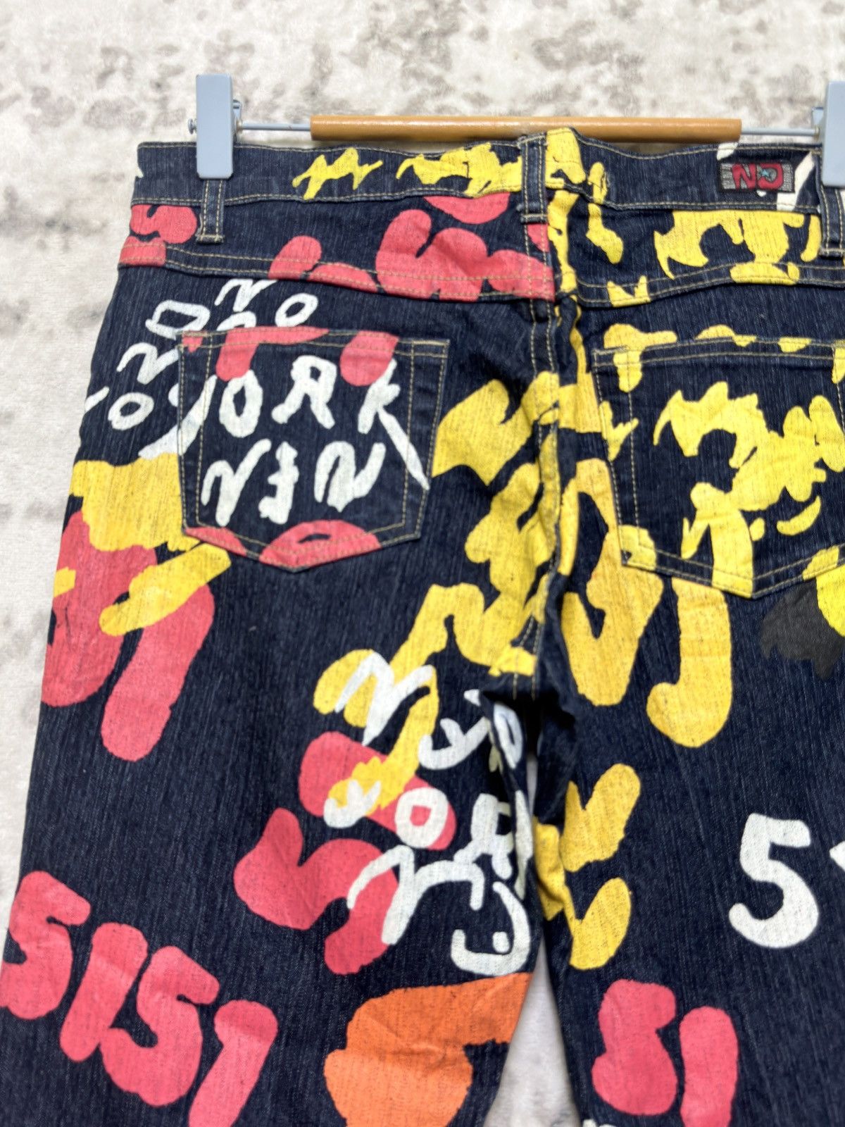 Hysteric Glamour Nesso Graffiti Print Flare Jeans Y2K Streetwear Bootcut Size US 28 / EU 44 - 10 Thumbnail