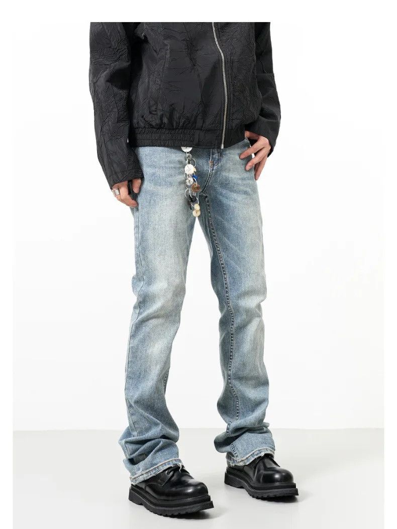 Other High Street Washing Micro Flare Straight Jeans Size US 33 - 4 Thumbnail