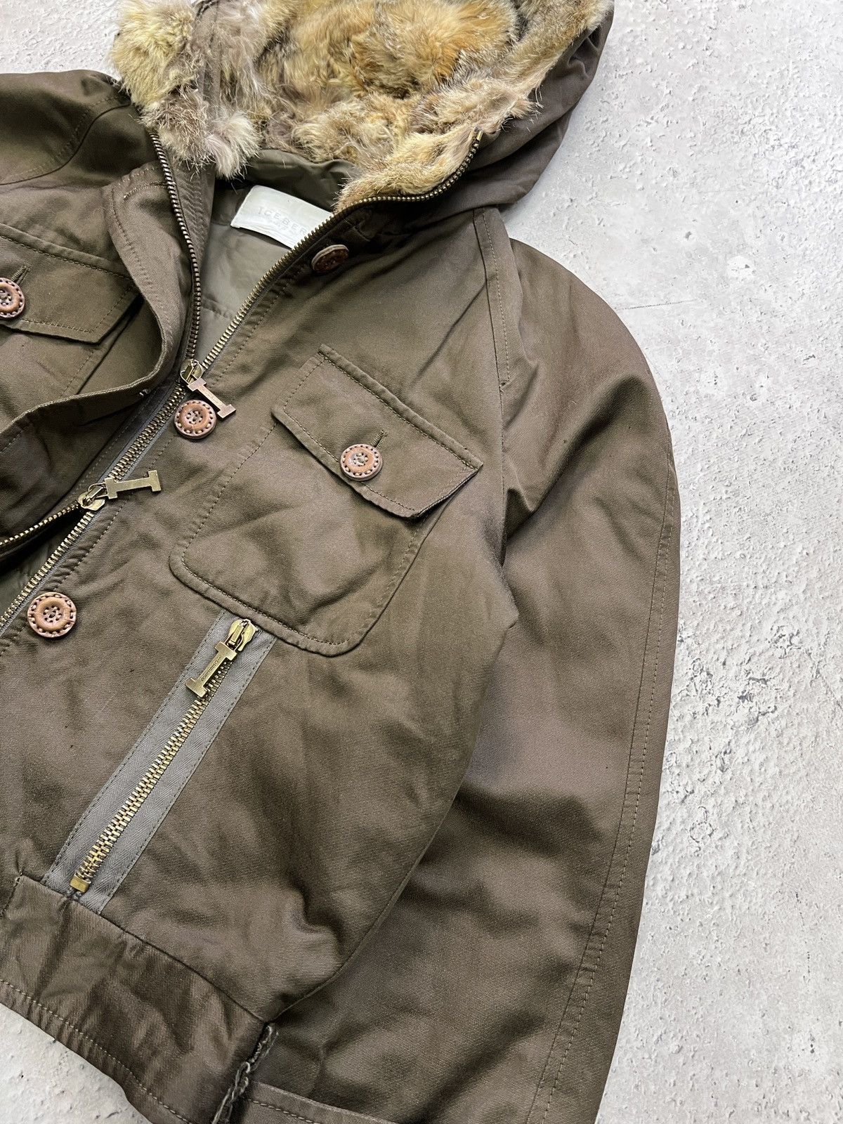 Iceberg Iceberg brown cropped fur hood jacket hysteric glamour y2k Size US M / EU 48-50 / 2 - 7 Thumbnail