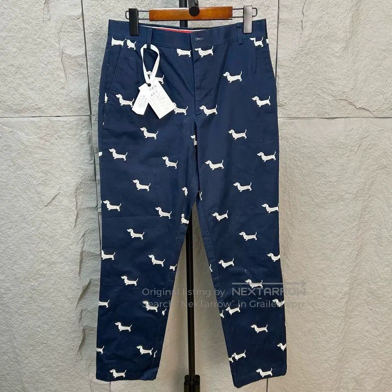 Thom Browne Thom Browne size 1 Dog Embroidered Pants Size US 28 / EU 44 - 1 Thumbnail
