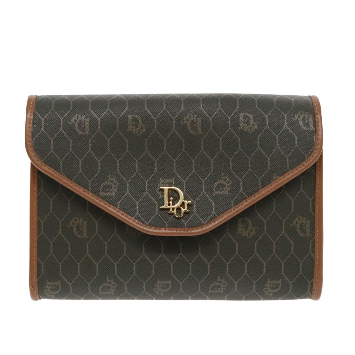 Christian Dior Vintage Honeycomb chain Canvas