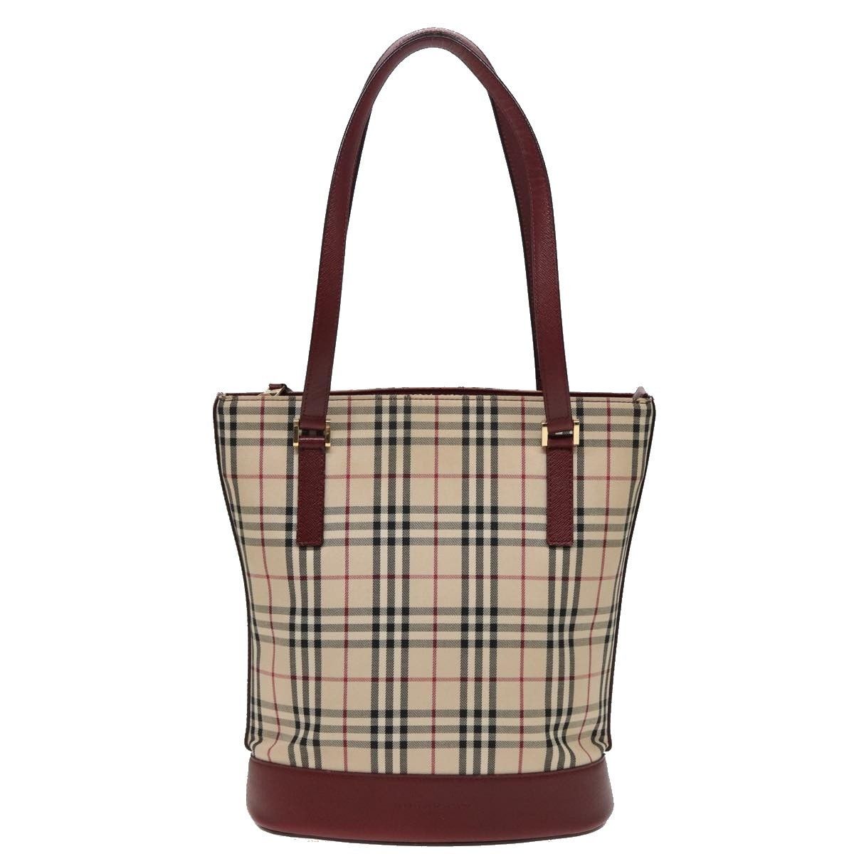 Burberry Burberry Nova Check Tote Canvas and Leather Size ONE SIZE - 1 Thumbnail