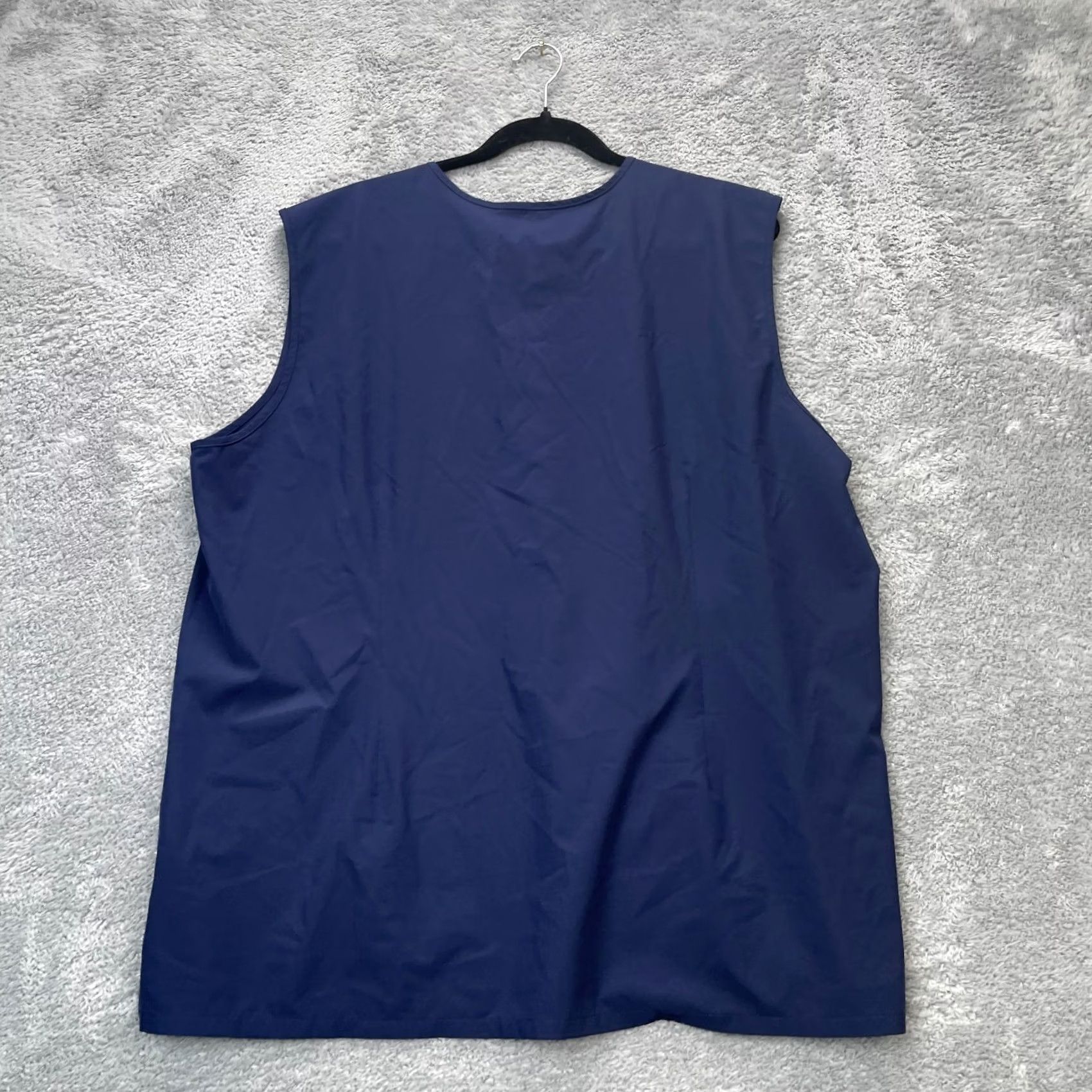 Vintage FIGS Top Womens 2XL Blue Scrub Technical Collection Logo V Neck Nursing Medical Shirts Womens Blue 2XL Fig’s Top Size XXL / US 16-18 / IT 52-54 - 2 Thumbnail