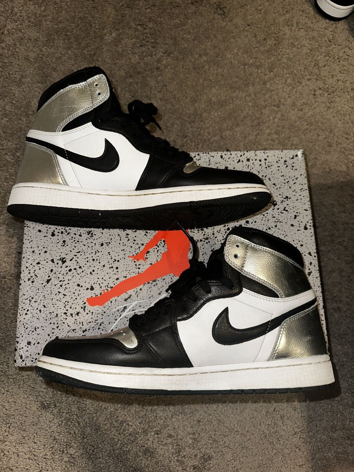 Jordan Brand × Nike Jordan 1 “Silver Toe” Size US 9 / EU 42 - 3 Thumbnail