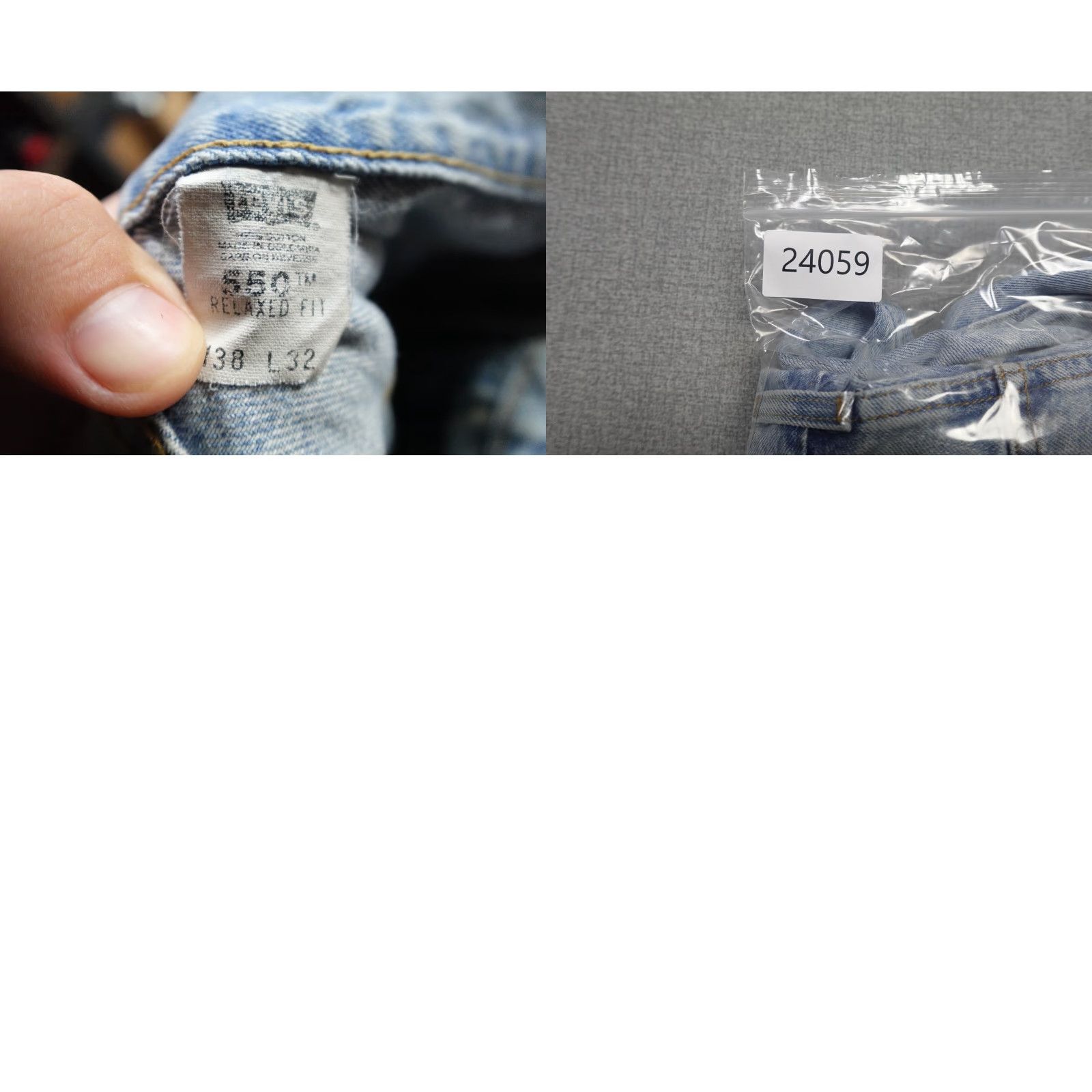 Levi's Levi's 550 Jeans Men 38x30 Blue Relaxed Fit Light Wash Denim Straight 5-Pocket Zipper Belt Loops Men's Jeans Size US 38 / EU 54 - 9 Thumbnail