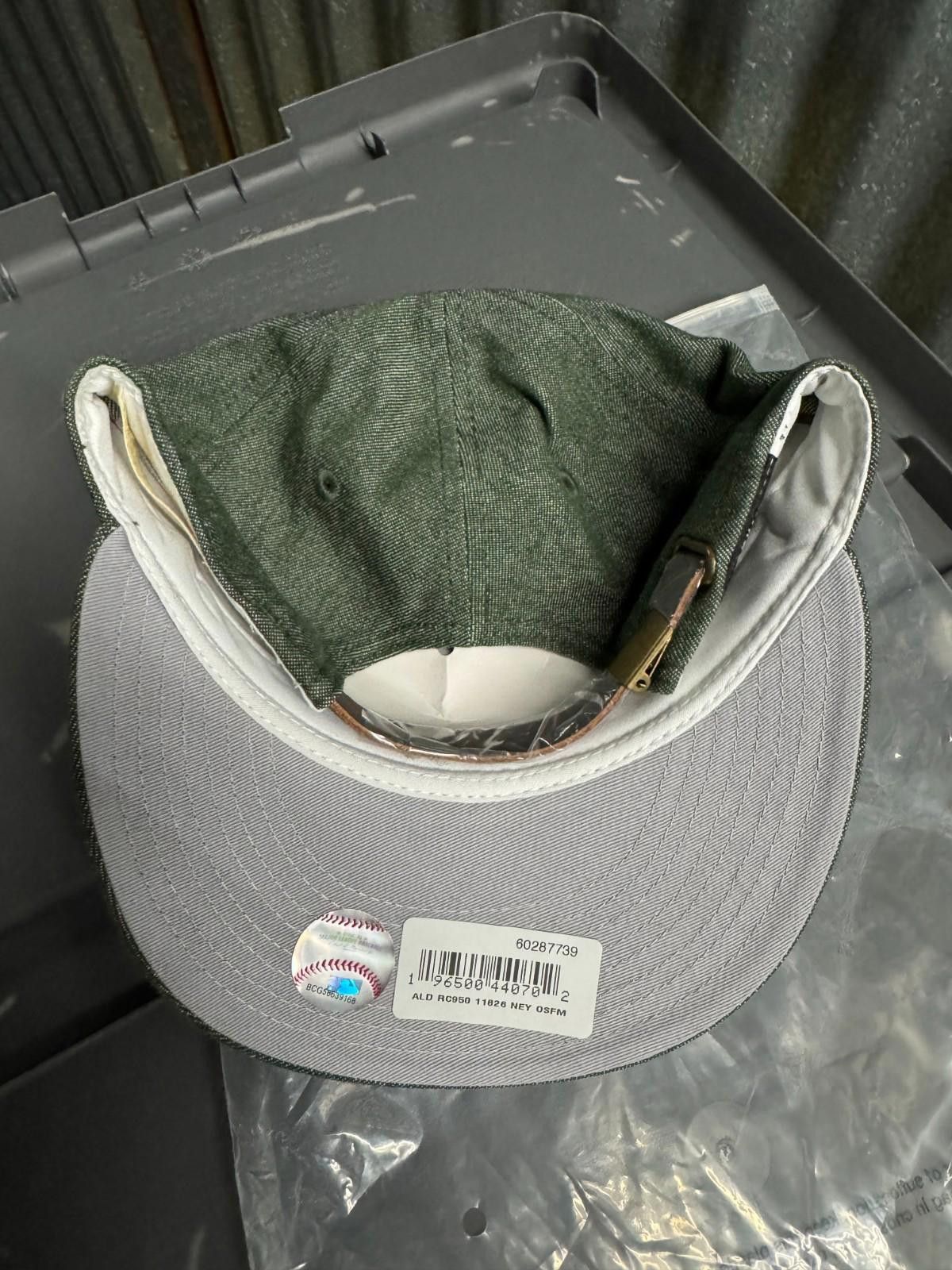 Aime Leon Dore Aime Leon Dore New Era Denim Yankees Hat Cap Green Olive Size ONE SIZE - 2 Thumbnail