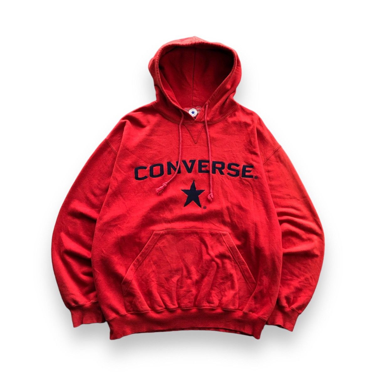 image of VTG Converse Hoodie Red, Men's (Size Large)
