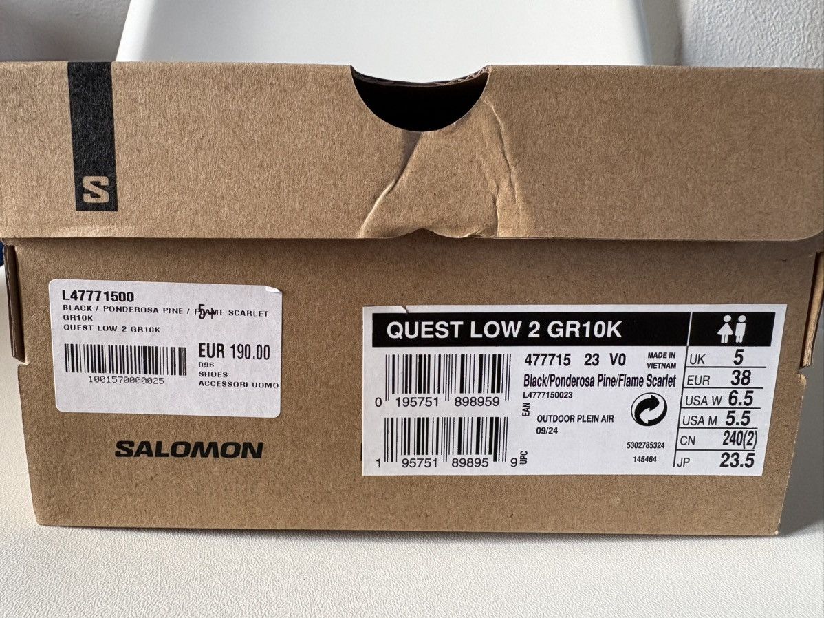 GR10K × Salomon Quest Low 2 GR10K Size US 5 / EU 37 - 7 Thumbnail