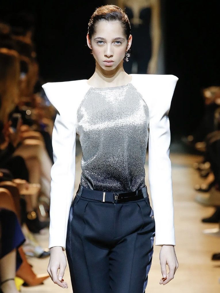 Mugler F/W 17 Structured Silk Top Size S / US 4 / IT 40 - 1 Thumbnail