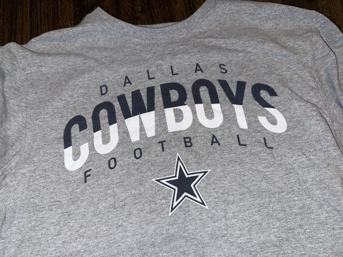 NFL × Nike Vintage Dallas Cowboys NFL Grey Long-sleeve T-Shirt Large Size US L / EU 52-54 / 3 - 2 Thumbnail
