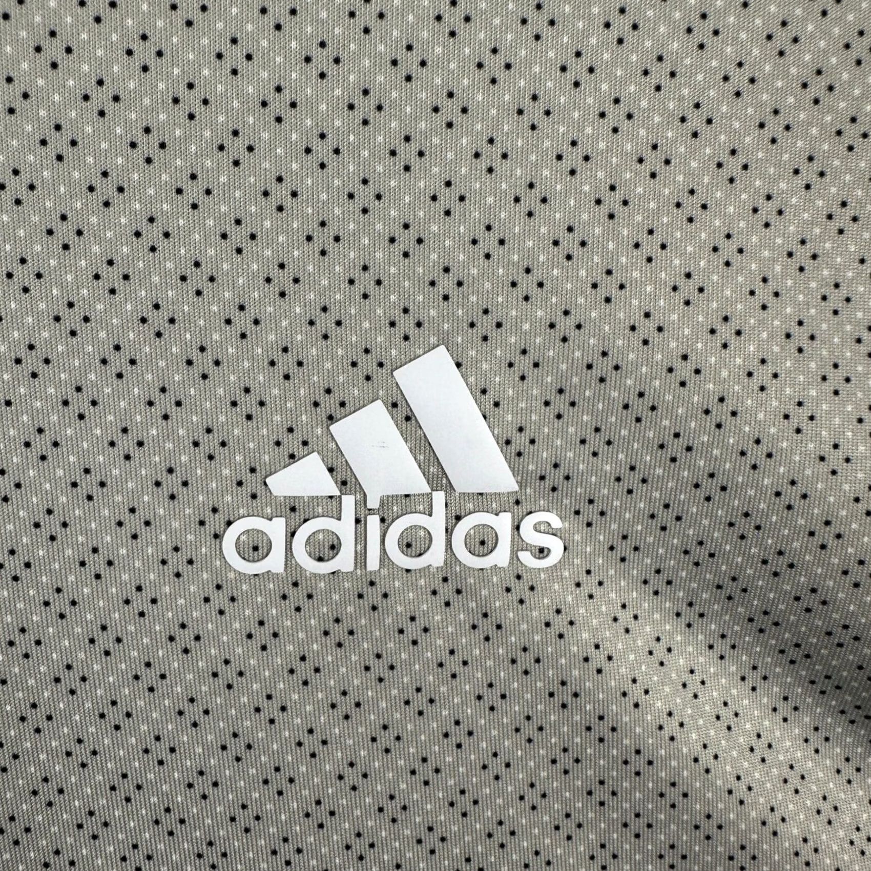 Adidas Adidas Mens Golf Polo Shirt XL Grey Geometric Athletic Stretch Logo Rugby Short Sleeve Collared Shirt Size US XL / EU 56 / 4 - 6 Thumbnail