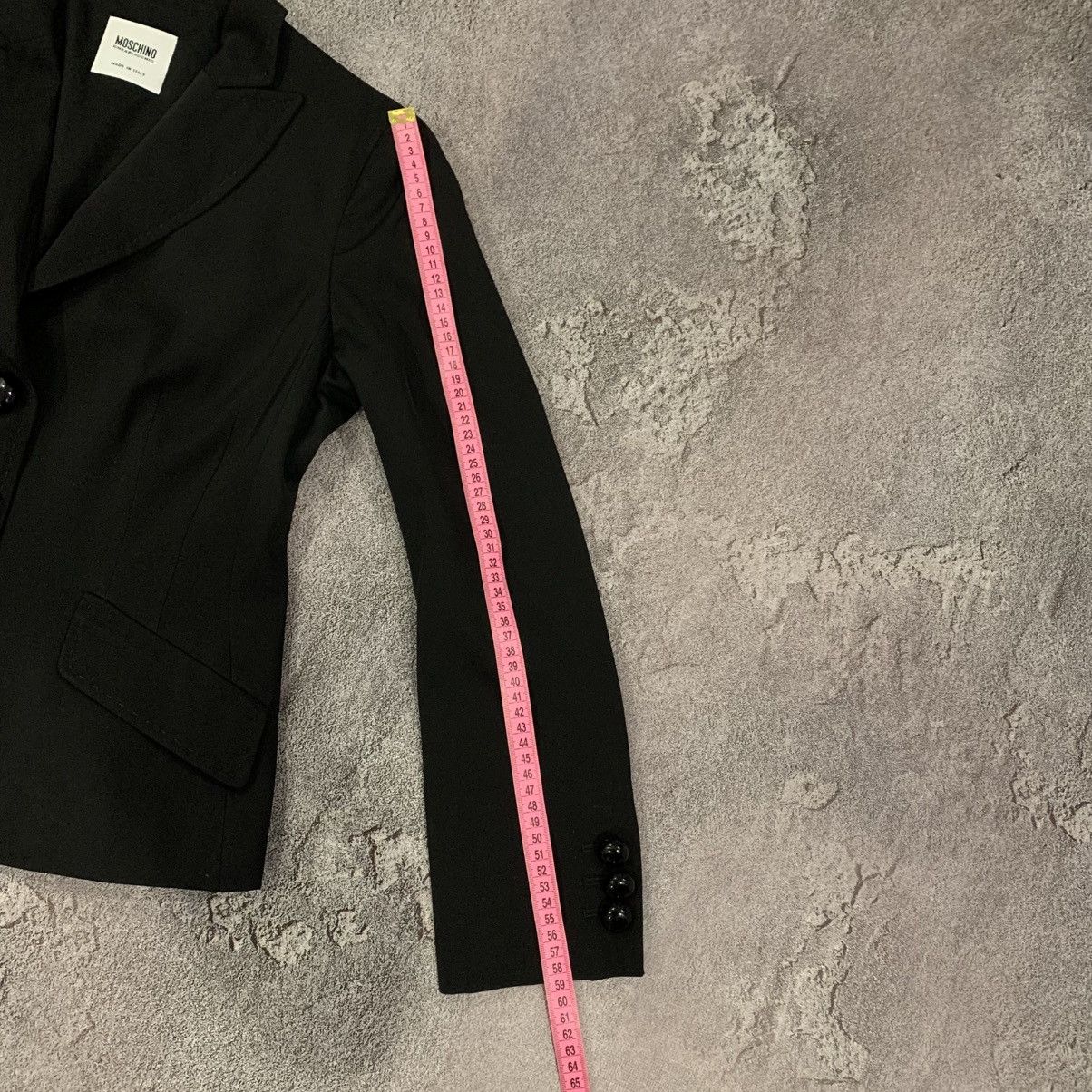 Moschino MOSCHINO Cheap and Chic Black Blazer Size 44 IT 10 US Size M / US 6-8 / IT 42-44 - 18 Thumbnail