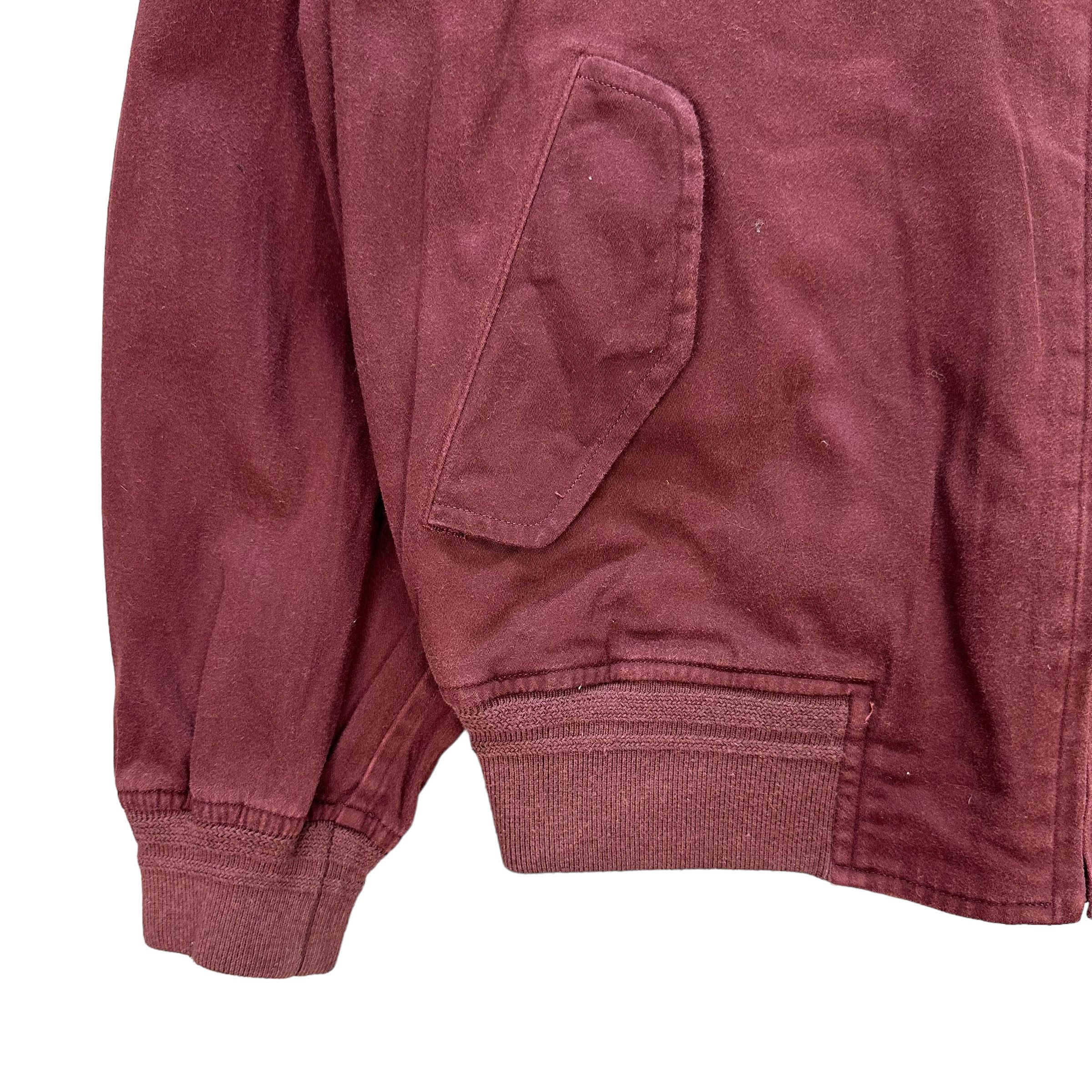Japanese Brand Vintage YIN & YANG Big Logo Maroon Bomber Jacket #A4-0083 Size US L / EU 52-54 / 3 - 6 Thumbnail