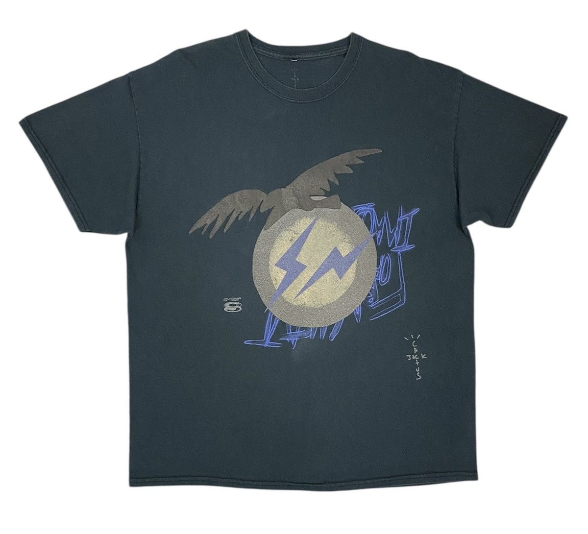 Cactus Plant Flea Market × Travis Scott Rare🔥 Travis Scott Cactus Jack Fragment Shirt washed black Size US L / EU 52-54 / 3 - 1 Thumbnail