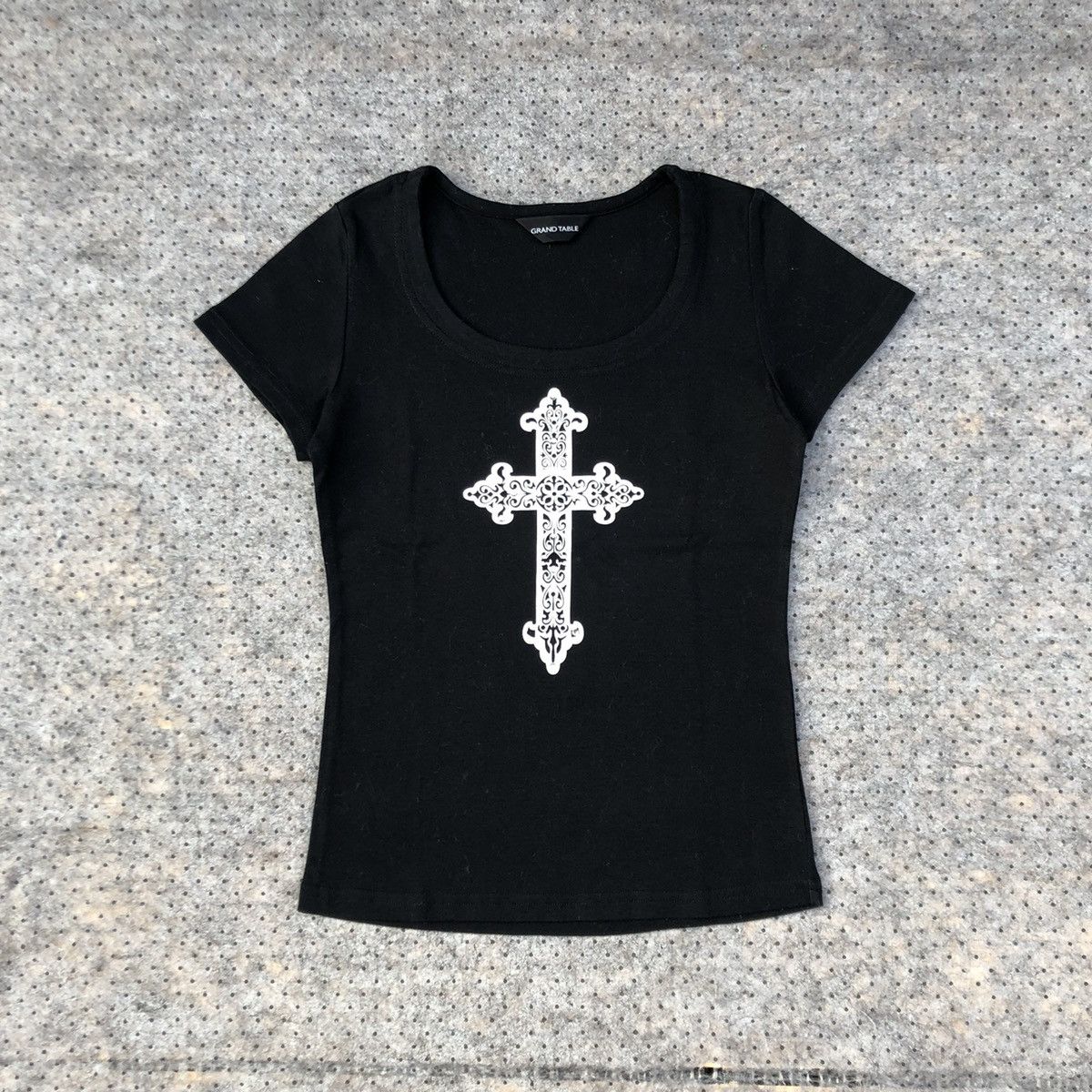 Japanese Brand Y2k Cross Baby Tee Size ONE SIZE - 6 Thumbnail