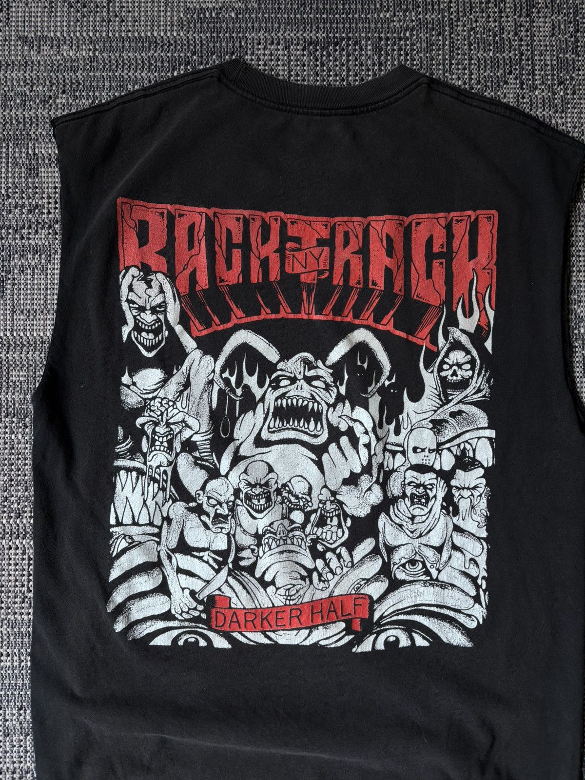 Band Tees Backtrack NYHC Darker Half Cut-Off Sleeveless Tee / Hardcore Size US XL / EU 56 / 4 - 2 Thumbnail