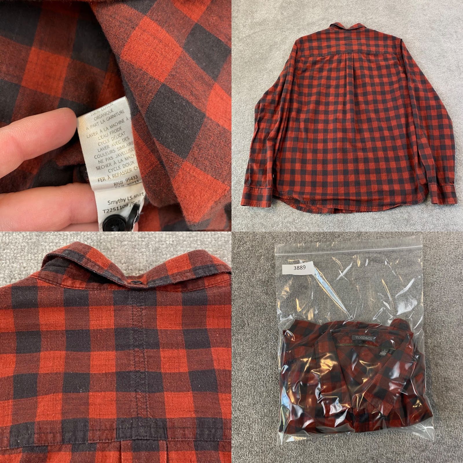 Toad&Co Toad & Co Smythy Shirt Men Black Red Plaid Lumberjack Button Up Hiking Climbing L Size US L / EU 52-54 / 3 - 8 Thumbnail