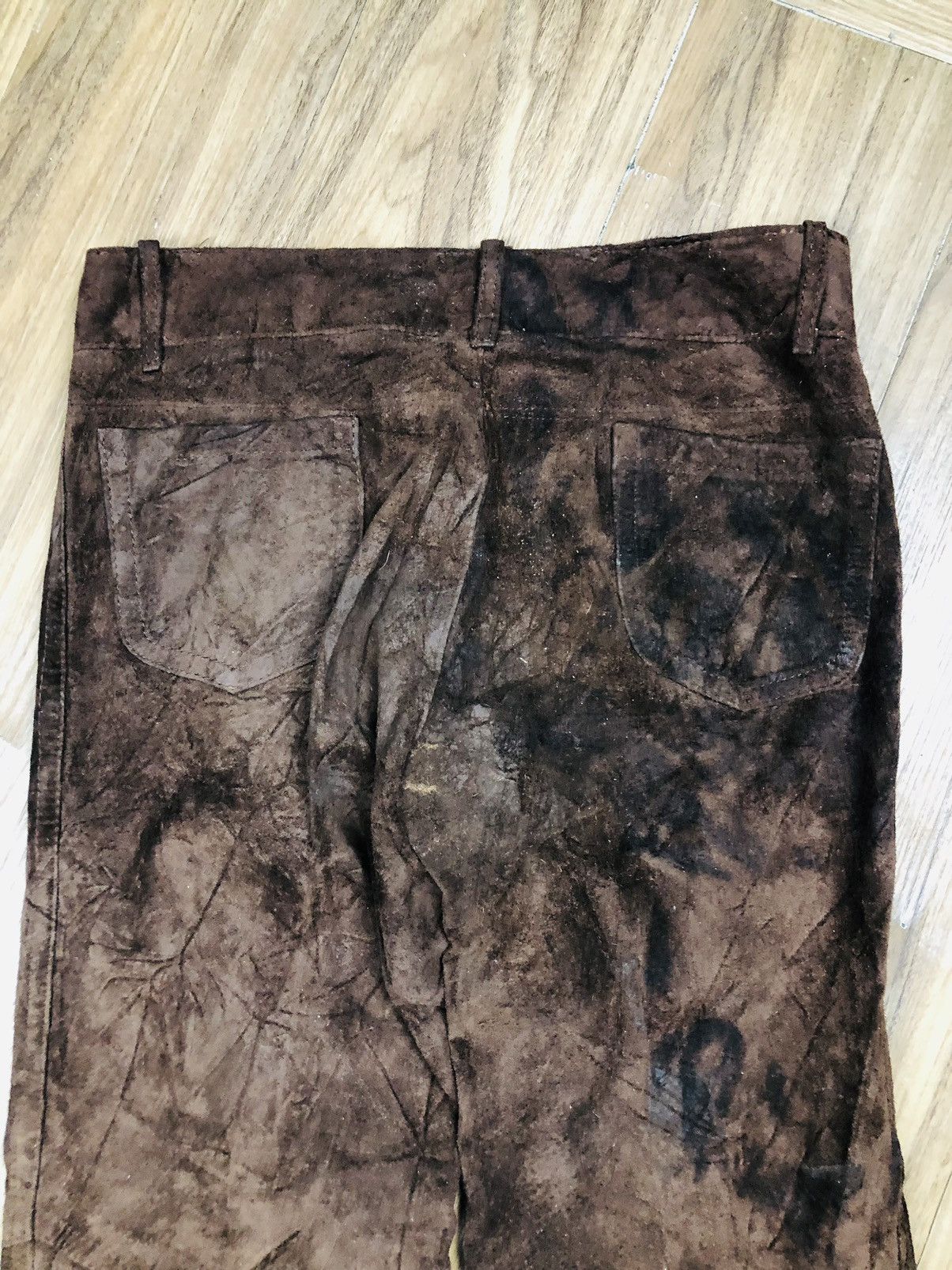 If Six Was Nine Rare Canadiaz Suede Leather Pants Flare (38) Size US 30 / EU 46 - 11 Thumbnail
