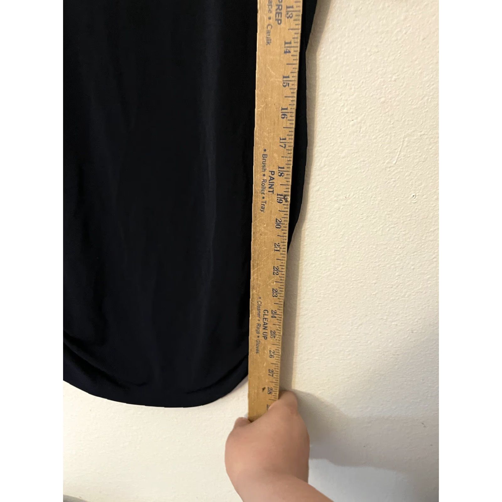 Calvin Klein Calvin Klein Blouse Short Puff Sleeve Top Slimming Black Medium Ruched Shine Slimming Invisible Fit Solutions Side Zipper Women Size M / US 6-8 / IT 42-44 - 4 Thumbnail