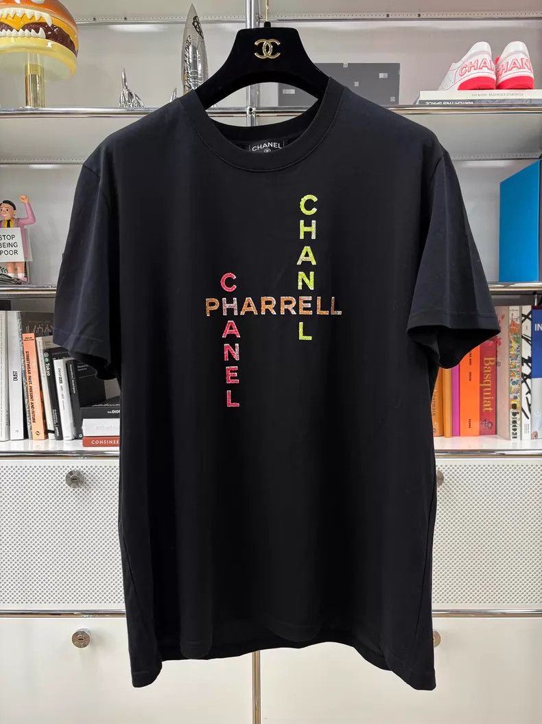 Chanel Chanel Uniform CC Logo T-shirt Black Color | Grailed