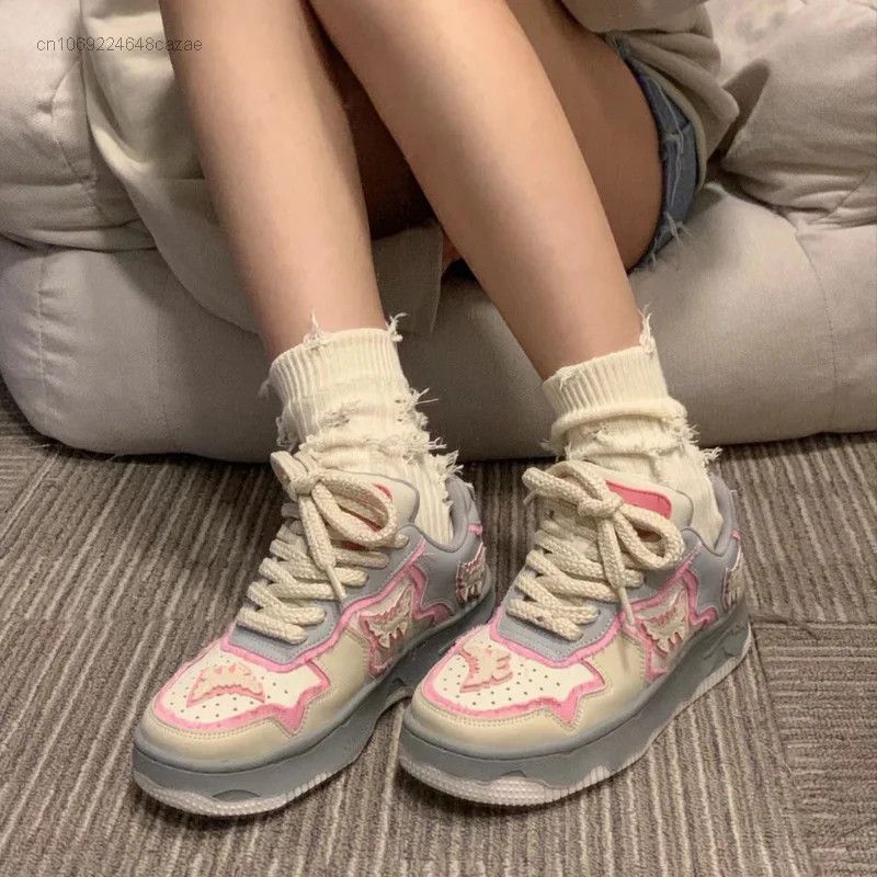 image of Jewelry American Style Sneaker Shoes in Pink, Women's
