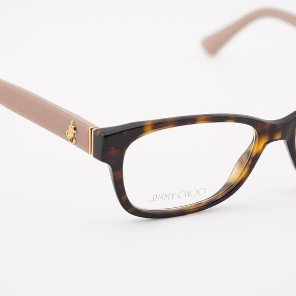 Jimmy Choo Jimmy Choo JC278 0ONS 00 Eyeglasses Havana 52mm Rectangle Size ONE SIZE - 5 Thumbnail