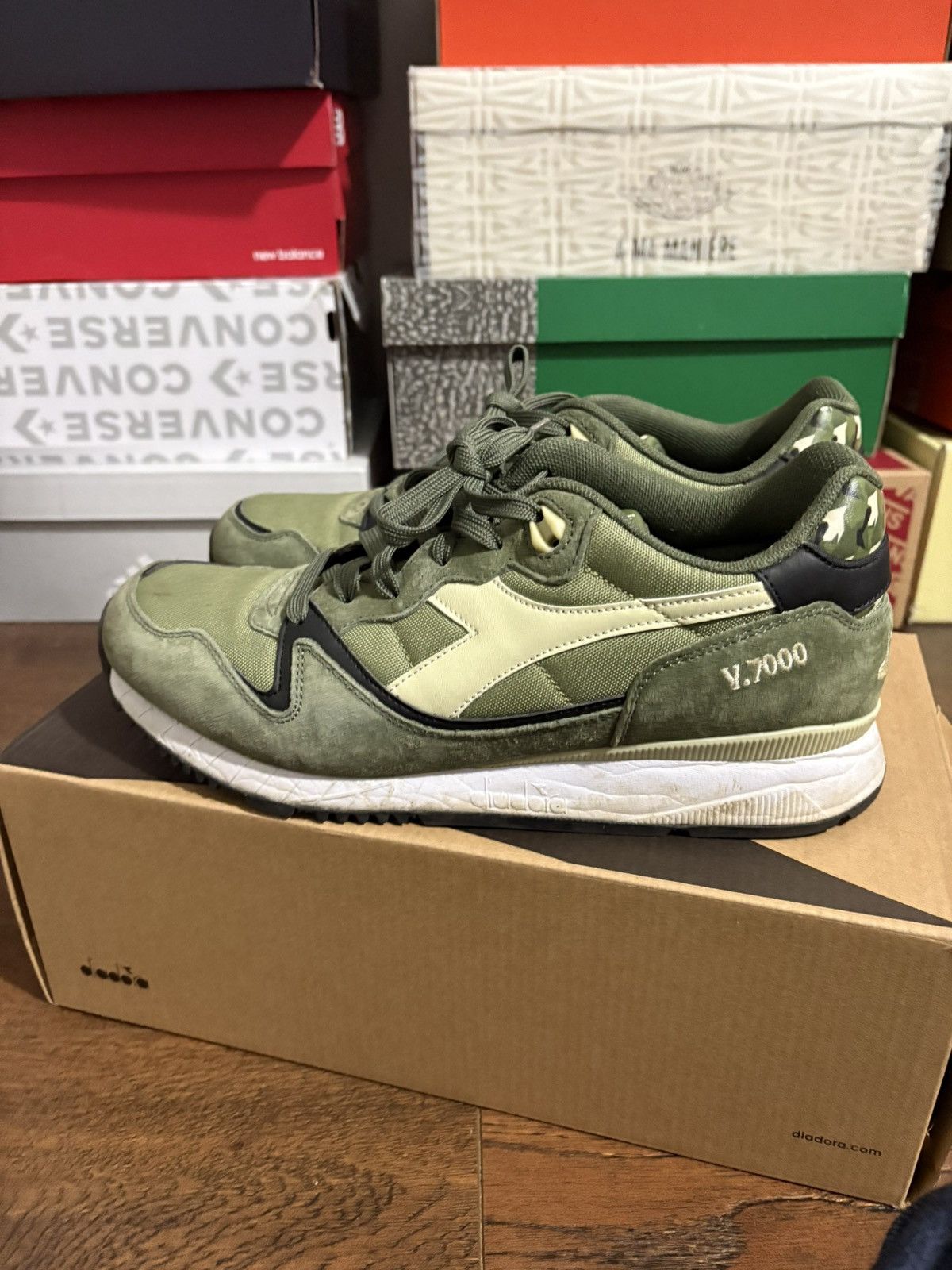 Diadora Diadora v7000 camo green Size US 9.5 / EU 42-43 - 4 Thumbnail