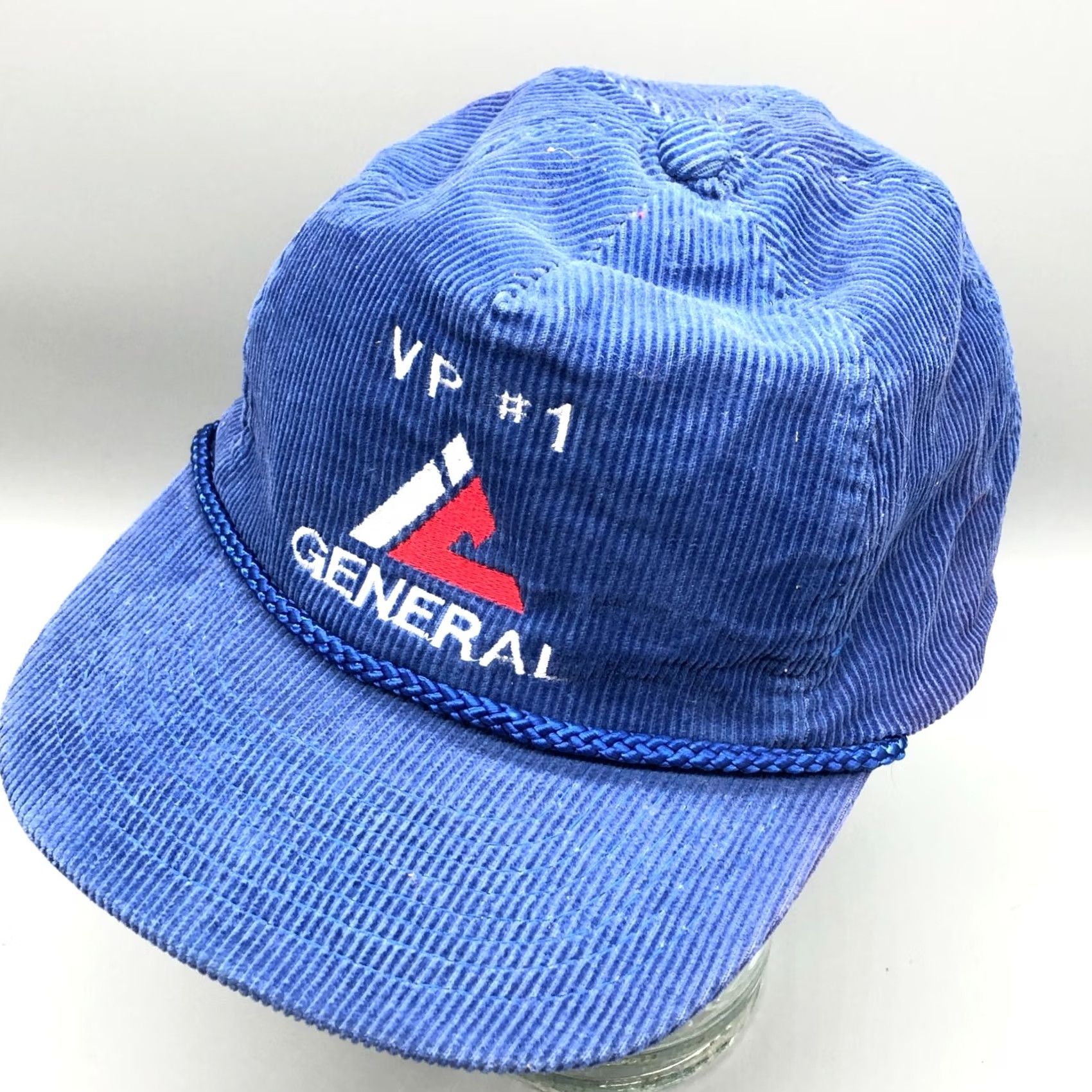 Coal VINTAGE Blue Corduroy Rope Trucker Hat Cap Snapback General Coal Mining 80s 90s Mens Size ONE SIZE - 5 Thumbnail