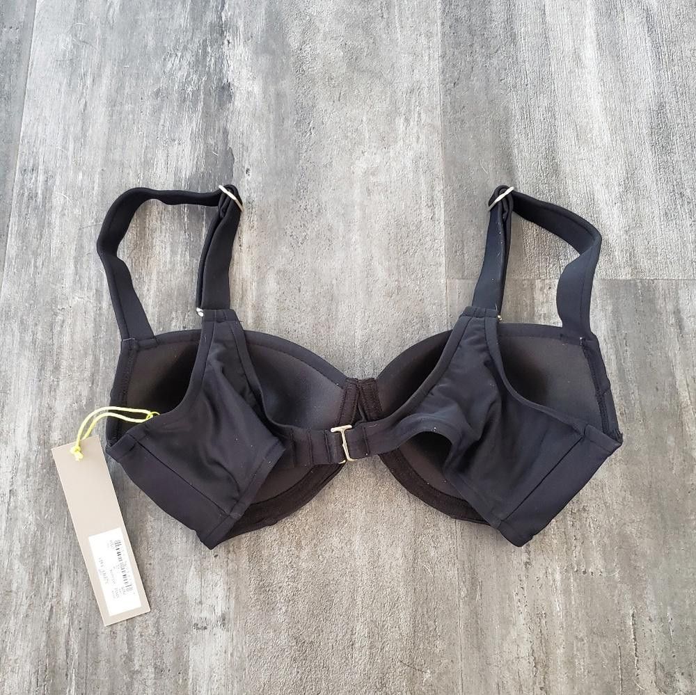 Designer Black Bustier Shade&Shore Bikini Top Size ONE SIZE - 2 Thumbnail