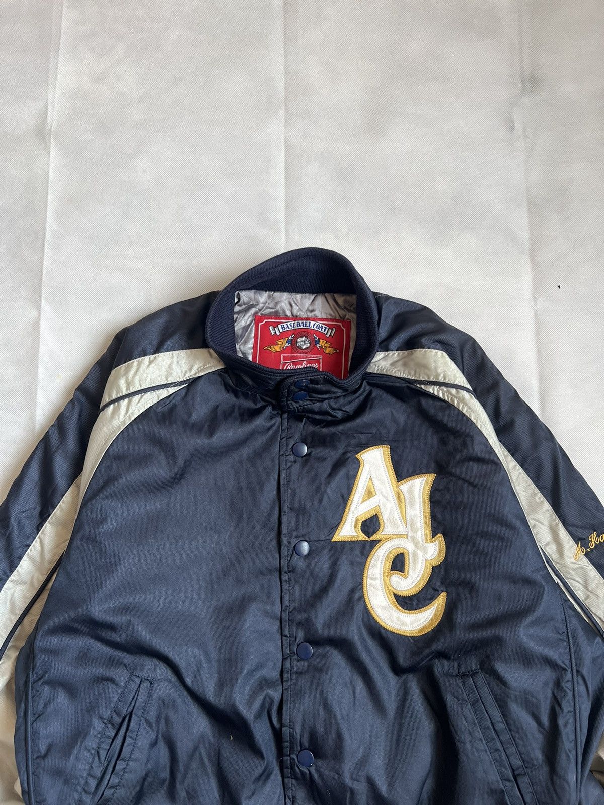 Japanese Brand Rawlings Vintage Baseball Jacket AJC Size US L / EU 52-54 / 3 - 6 Thumbnail