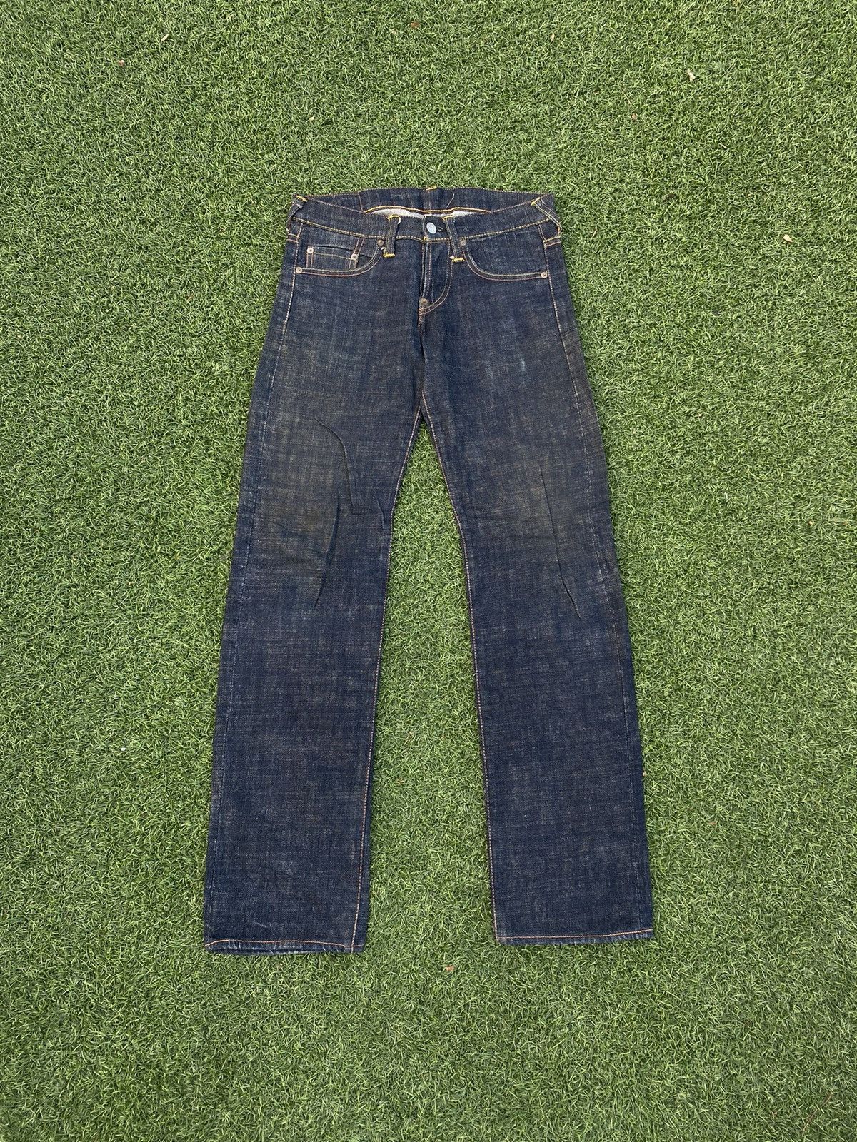 Evisu RARE EVISU BLUE DAICOCK SPECIAL WITH RED SELVEDGE DENIM Size US 27 - 8 Thumbnail