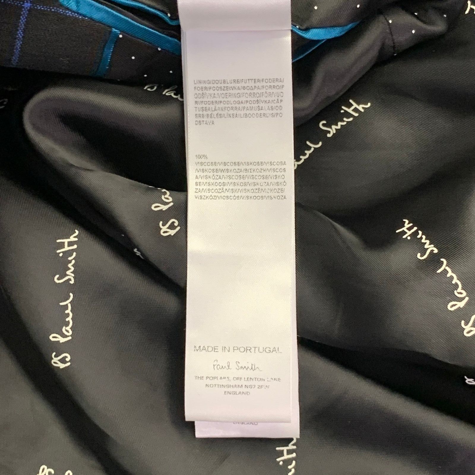 Paul Smith Black Blue Orange Window Pane Double Breasted Jacket Blazer Size M / US 6-8 / IT 42-44 - 8 Thumbnail