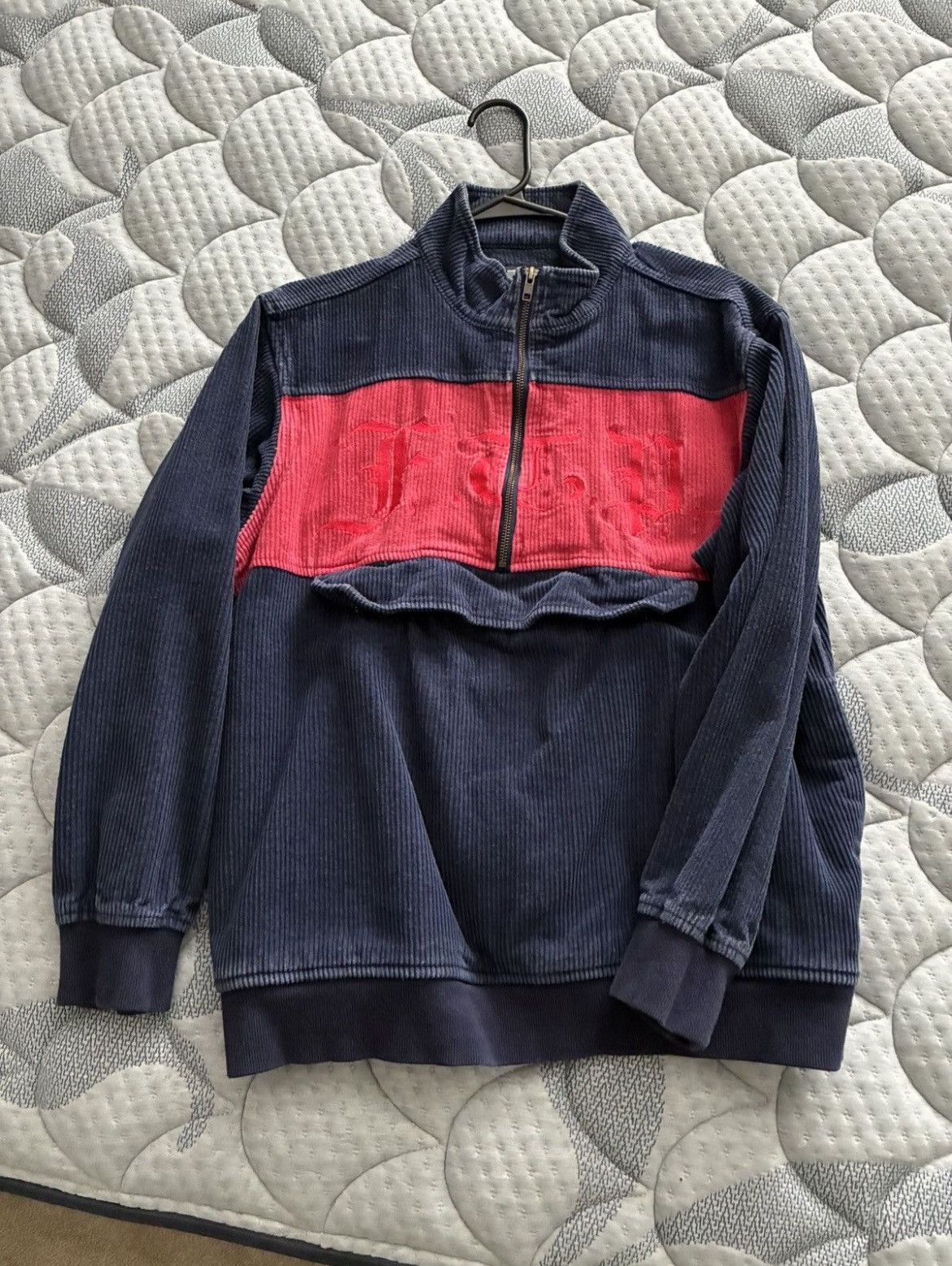 Corduroy Old English Half Zip Jacket