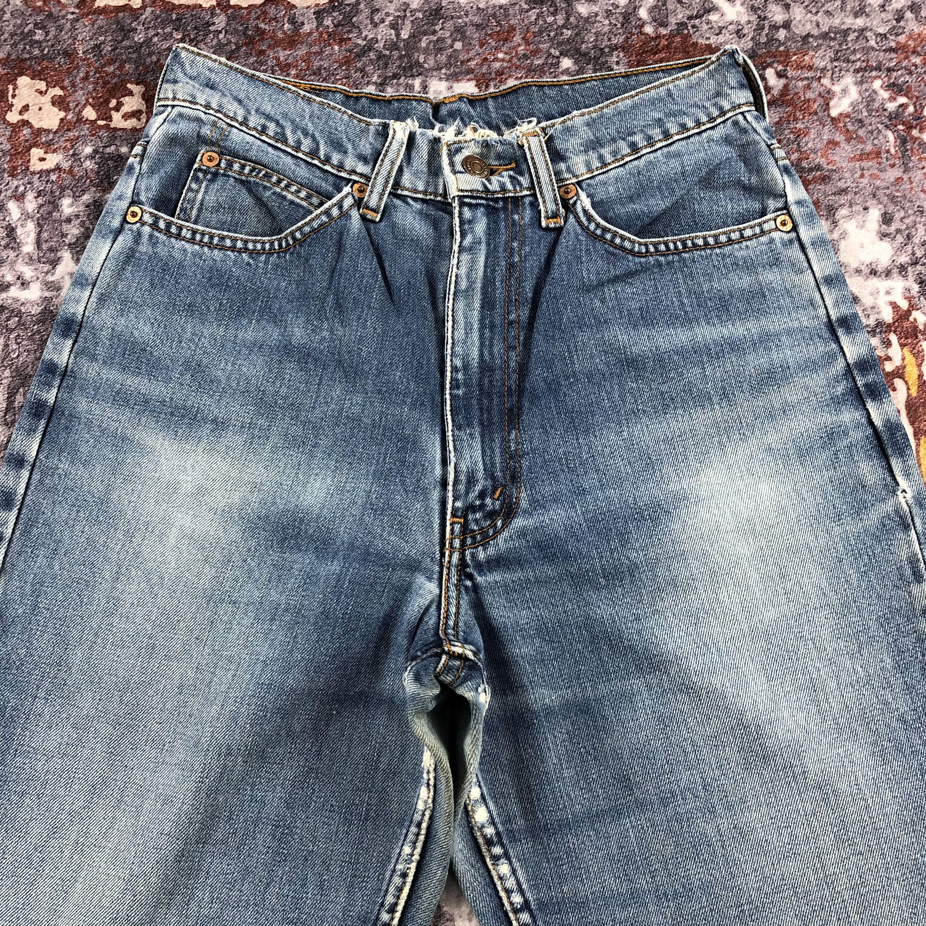 Levi's × Vintage 90s Vintage Blue Wash Levis 857 Flare Jeans-JM2139 Size 27" / US 4 / IT 40 - 3 Thumbnail