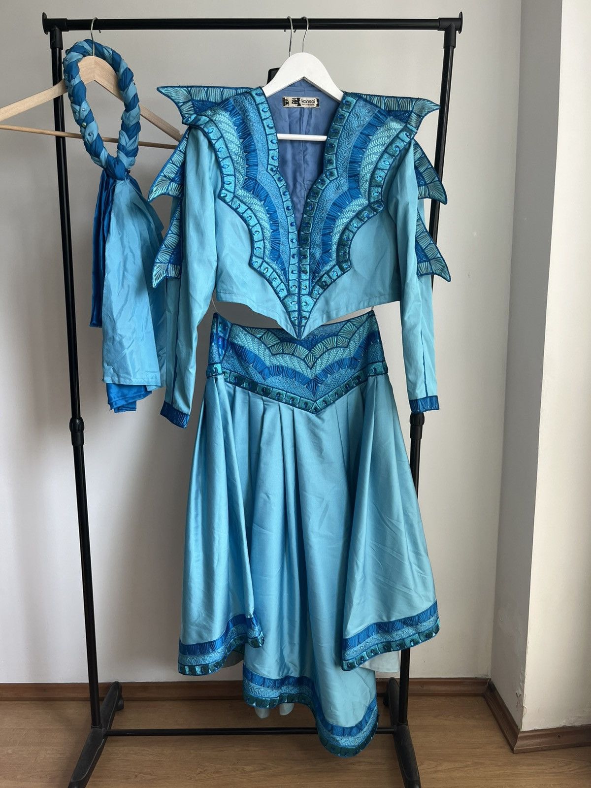 Kansai Yamamoto Runway Kansai Yamamoto SS83 water dragon costume suit set Size S / US 4 / IT 40 - 5 Thumbnail