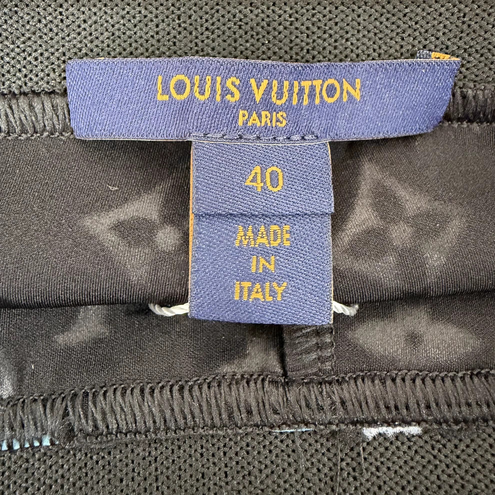 Louis Vuitton Louis Vuitton blue stretchy culottes 40 Size 28" / US 6 / IT 42 - 7 Thumbnail