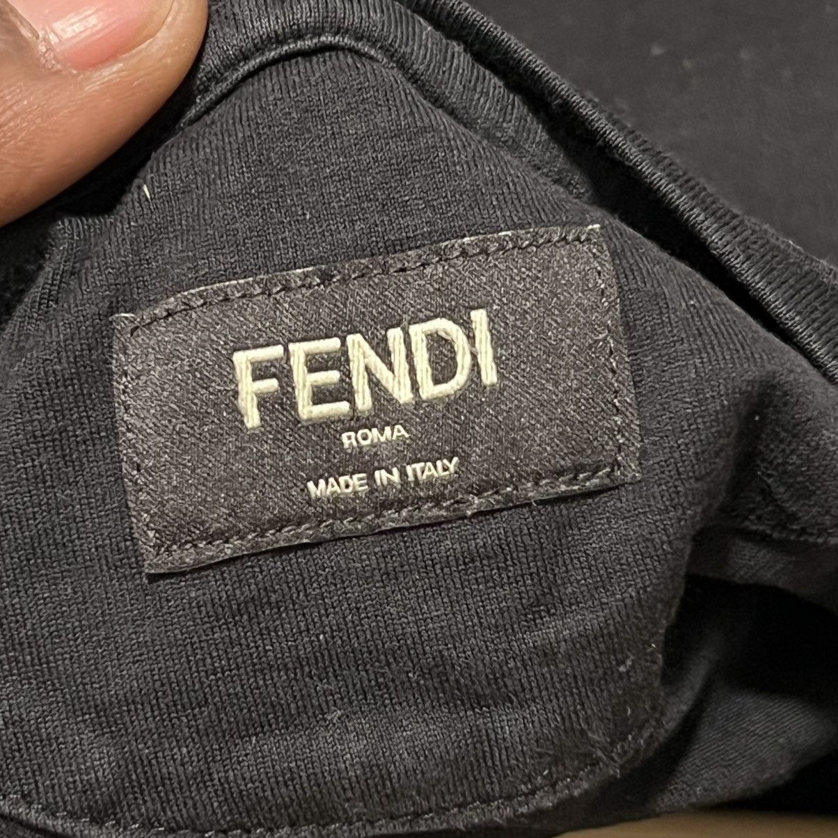 Fendi Fendi Tired Eye Bag Bug Tee Black Size US L / EU 52-54 / 3 - 14 Thumbnail
