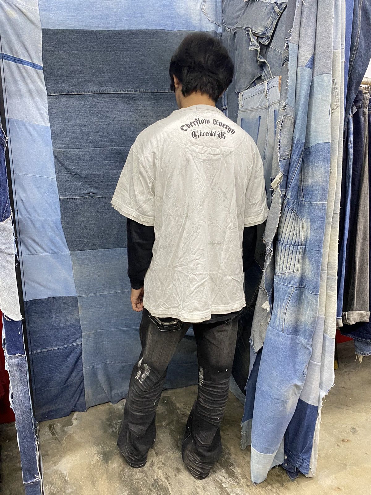 If Six Was Nine × Japanese Brand × Le Grande Bleu (L.G.B.) burning skull beaumere tshirt double layer ifsx lgb Size US L / EU 52-54 / 3 - 9 Thumbnail