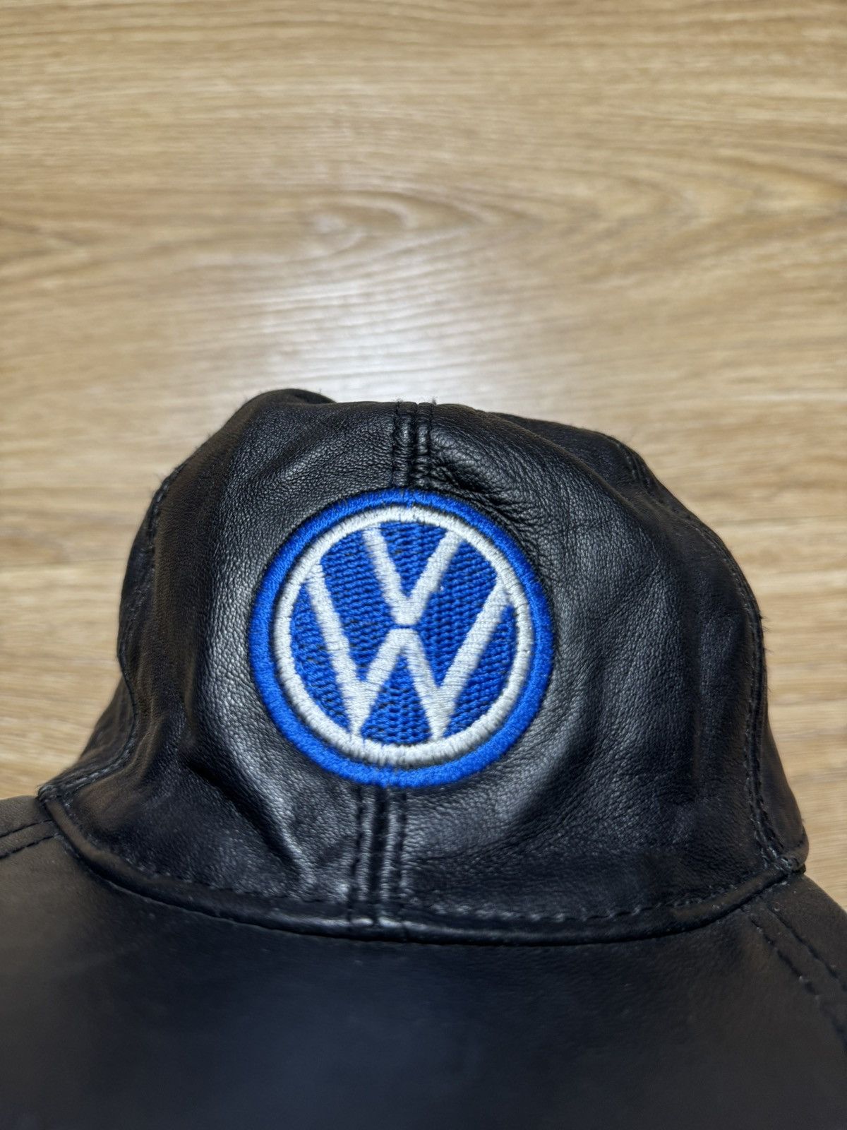 Vintage Vintage Leather wolksvagen Hat Size ONE SIZE - 2 Thumbnail