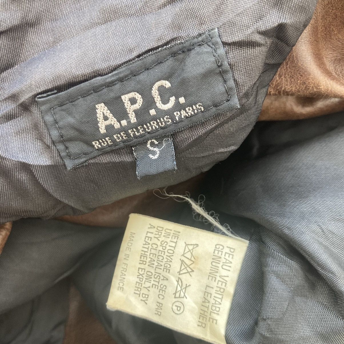 A.P.C. A.P.C LEATHER LONG JACKET Size US S / EU 44-46 / 1 - 10 Thumbnail